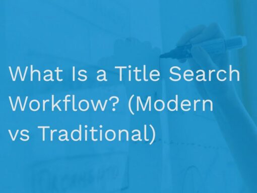 What Is a Title Search Workflow?